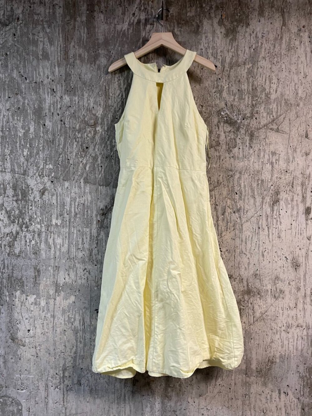 ANN TAYLOR Women's Sleeveless Linen-Blend Halter Dress Size 2